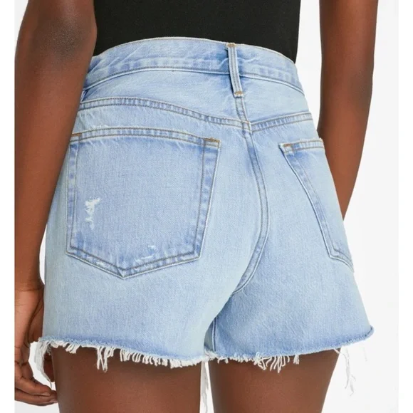 Frame Le Brigette Short Women's Distressed Denim Shorts - Light blue - Picture 2 of 5